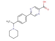 5-[4-(1-piperidin-1-ylethyl)phenyl]pyrazine-2-carboxylic acid