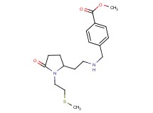 methyl 4-{[(2-{1-[2-(methylthio)ethyl]-5-oxo-2-pyrrolidinyl}ethyl)amino]methyl}benzoate