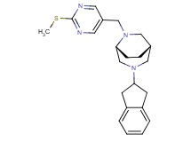 (1S*,5R*)-3-(2,3-dihydro-1H-inden-2-yl)-6-{[2-(methylthio)pyrimidin-5-yl]methyl}-3,6-diazabicyclo[3.2.2]nonane