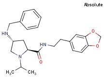 (4R)-N-[2-(1,3-benzodioxol-5-yl)ethyl]-4-(benzylamino)-1-isopropyl-L-prolinamide