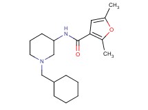 N-[1-(cyclohexylmethyl)-3-piperidinyl]-2,5-dimethyl-3-furamide