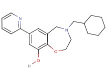 4-(cyclohexylmethyl)-7-(2-pyridinyl)-2,3,4,5-tetrahydro-1,4-benzoxazepin-9-ol