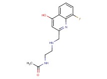 N-(2-{[(8-fluoro-4-hydroxyquinolin-2-yl)methyl]amino}ethyl)acetamide