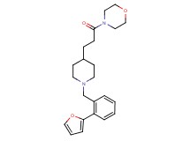 4-(3-{1-[2-(2-furyl)benzyl]-4-piperidinyl}propanoyl)morpholine
