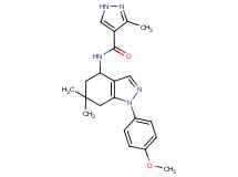 N-[1-(4-methoxyphenyl)-6,6-dimethyl-4,5,6,7-tetrahydro-1H-indazol-4-yl]-3-methyl-1H-pyrazole-4-carboxamide