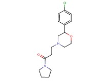 2-(4-chlorophenyl)-4-(3-oxo-3-pyrrolidin-1-ylpropyl)morpholine