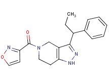 5-(isoxazol-3-ylcarbonyl)-3-(1-phenylpropyl)-4,5,6,7-tetrahydro-1H-pyrazolo[4,3-c]pyridine