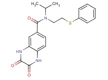 N-isopropyl-2,3-dioxo-N-[2-(phenylthio)ethyl]-1,2,3,4-tetrahydroquinoxaline-6-carboxamide