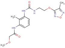 2-methoxy-N-(2-methyl-3-{[({2-[(4-methyl-1,2,5-oxadiazol-3-yl)oxy]ethyl}amino)carbonyl]amino}phenyl)acetamide