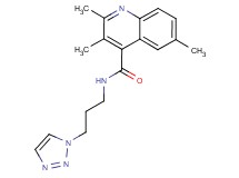 2,3,6-trimethyl-N-[3-(1H-1,2,3-triazol-1-yl)propyl]-4-quinolinecarboxamide