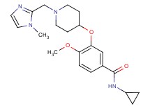 N-cyclopropyl-4-methoxy-3-({1-[(1-methyl-1H-imidazol-2-yl)methyl]-4-piperidinyl}oxy)benzamide