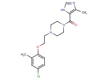 1-[2-(4-chloro-2-methylphenoxy)ethyl]-4-[(4-methyl-1H-imidazol-5-yl)carbonyl]piperazine