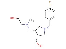 2-[{[(3R*,4R*)-1-(4-fluorobenzyl)-4-(hydroxymethyl)pyrrolidin-3-yl]methyl}(methyl)amino]ethanol