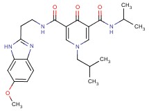 1-isobutyl-N-isopropyl-N'-[2-(6-methoxy-1H-benzimidazol-2-yl)ethyl]-4-oxo-1,4-dihydro-3,5-pyridinedicarboxamide