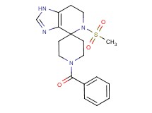 1'-benzoyl-5-(methylsulfonyl)-1,5,6,7-tetrahydrospiro[imidazo[4,5-c]pyridine-4,4'-piperidine]