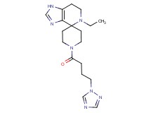 5-ethyl-1'-[4-(1H-1,2,4-triazol-1-yl)butanoyl]-1,5,6,7-tetrahydrospiro[imidazo[4,5-c]pyridine-4,4'-piperidine]