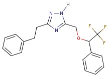 3-(2-phenylethyl)-5-[(2,2,2-trifluoro-1-phenylethoxy)methyl]-1H-1,2,4-triazole