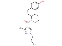 4-(2-{1-[(3-methyl-1-propyl-1H-pyrazol-4-yl)carbonyl]-2-piperidinyl}ethyl)phenol