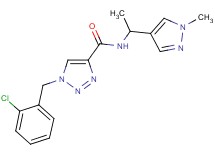 1-(2-chlorobenzyl)-N-[1-(1-methyl-1H-pyrazol-4-yl)ethyl]-1H-1,2,3-triazole-4-carboxamide