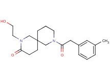 2-(2-hydroxyethyl)-8-[(3-methylphenyl)acetyl]-2,8-diazaspiro[5.5]undecan-3-one