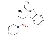 2-ethyl-1-[1-(4-thiomorpholinylcarbonyl)propyl]-1H-benzimidazole