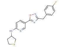5-[3-(4-fluorobenzyl)-1,2,4-oxadiazol-5-yl]-N-(tetrahydro-3-thienyl)-2-pyridinamine