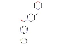 4-[(1-{[2-(2-thienyl)-5-pyrimidinyl]carbonyl}-4-piperidinyl)methyl]morpholine