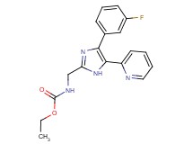ethyl {[4-(3-fluorophenyl)-5-pyridin-2-yl-1H-imidazol-2-yl]methyl}carbamate