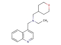 N-(quinolin-4-ylmethyl)-N-(tetrahydro-2H-pyran-4-ylmethyl)ethanamine