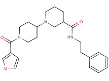 1'-(3-furoyl)-N-(2-phenylethyl)-1,4'-bipiperidine-3-carboxamide