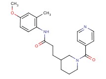 3-(1-isonicotinoylpiperidin-3-yl)-N-(4-methoxy-2-methylphenyl)propanamide