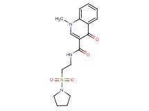 1-methyl-4-oxo-N-[2-(pyrrolidin-1-ylsulfonyl)ethyl]-1,4-dihydroquinoline-3-carboxamide