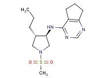 N-[rel-(3R,4S)-1-(methylsulfonyl)-4-propyl-3-pyrrolidinyl]-6,7-dihydro-5H-cyclopenta[d]pyrimidin-4-amine hydrochloride