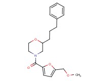 4-[5-(methoxymethyl)-2-furoyl]-2-(3-phenylpropyl)morpholine