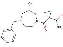 1-[(4-benzyl-6-hydroxy-1,4-diazepan-1-yl)carbonyl]cyclopropanecarboxamide