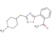1-(2-{3-[(1-methylpiperidin-4-yl)methyl]-1,2,4-oxadiazol-5-yl}phenyl)ethanone