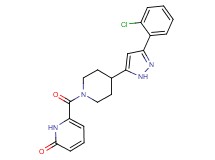6-({4-[3-(2-chlorophenyl)-1H-pyrazol-5-yl]piperidin-1-yl}carbonyl)pyridin-2(1H)-one