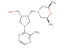 [(3R*,4R*)-4-{[(2R*,6S*)-2,6-dimethyl-4-morpholinyl]methyl}-1-(3-methyl-2-pyrazinyl)-3-pyrrolidinyl]methanol