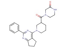 4-{[1-(2-phenyl-6,7-dihydro-5H-cyclopenta[d]pyrimidin-4-yl)piperidin-3-yl]carbonyl}piperazin-2-one
