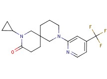 2-cyclopropyl-8-[4-(trifluoromethyl)-2-pyridinyl]-2,8-diazaspiro[5.5]undecan-3-one