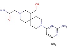 2-[9-(2-amino-6-methylpyrimidin-4-yl)-1-(hydroxymethyl)-3,9-diazaspiro[5.5]undec-3-yl]acetamide
