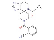 2-{[5-(cyclopropylcarbonyl)-1,5,6,7-tetrahydro-1'H-spiro[imidazo[4,5-c]pyridine-4,4'-piperidin]-1'-yl]carbonyl}benzonitrile