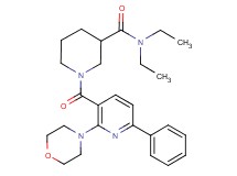 N,N-diethyl-1-{[2-(4-morpholinyl)-6-phenyl-3-pyridinyl]carbonyl}-3-piperidinecarboxamide