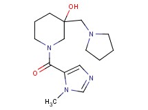 1-[(1-methyl-1H-imidazol-5-yl)carbonyl]-3-(pyrrolidin-1-ylmethyl)piperidin-3-ol