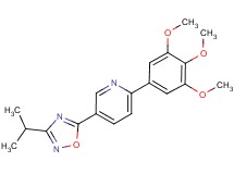 5-(3-isopropyl-1,2,4-oxadiazol-5-yl)-2-(3,4,5-trimethoxyphenyl)pyridine