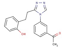 1-(3-{3-[2-(2-hydroxyphenyl)ethyl]-4H-1,2,4-triazol-4-yl}phenyl)ethanone