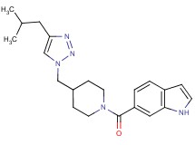 6-({4-[(4-isobutyl-1H-1,2,3-triazol-1-yl)methyl]piperidin-1-yl}carbonyl)-1H-indole