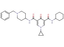 N-(1-benzyl-4-piperidinyl)-N'-cyclohexyl-1-cyclopropyl-4-oxo-1,4-dihydro-3,5-pyridinedicarboxamide