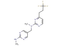 N-methyl-N-{[2-(methylamino)pyrimidin-5-yl]methyl}-4-(3,3,3-trifluoropropyl)pyrimidin-2-amine