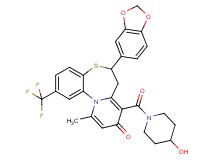 6-(1,3-benzodioxol-5-yl)-8-[(4-hydroxy-1-piperidinyl)carbonyl]-11-methyl-2-(trifluoromethyl)-6,7-dihydro-9H-pyrido[2,1-d][1,5]benzothiazepin-9-one